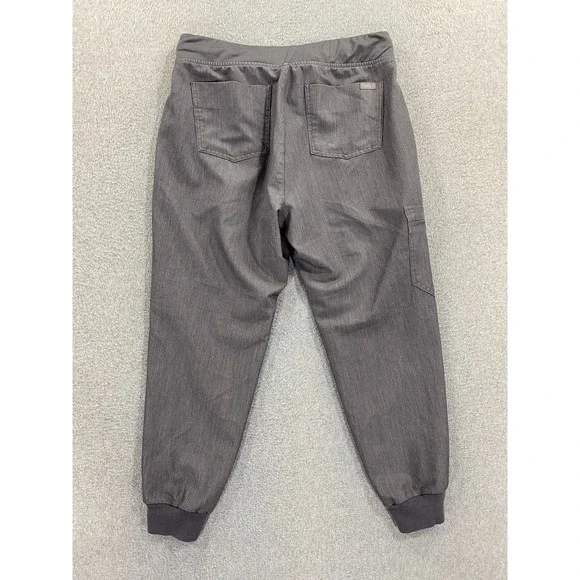 FIGS Zamora Jogger Scrub Pants Womens Medium Petite Gray Nursing Medical - Picture 8 of 9